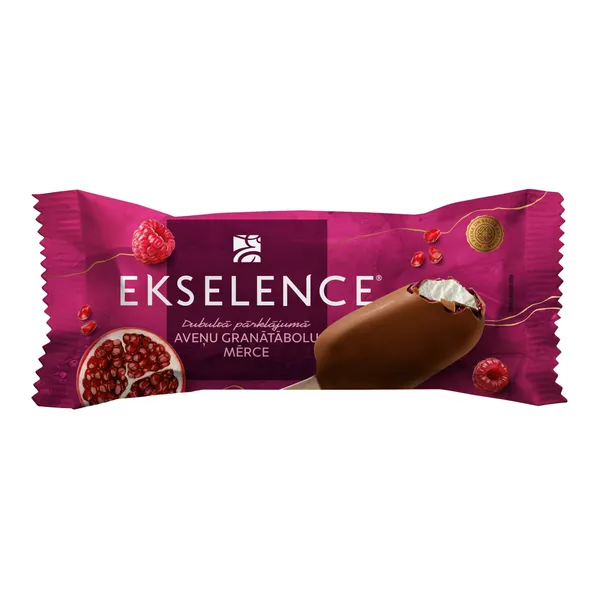 Saldējums Ekselence aveņu-granātābolu 82ml/70g