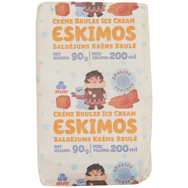 Saldējums Eskimos vafeļu sendvičs krēma-brulē 200ml/90g