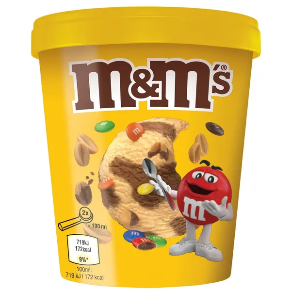 Saldējums M&M's Peanut Chocolate 450ml/306g