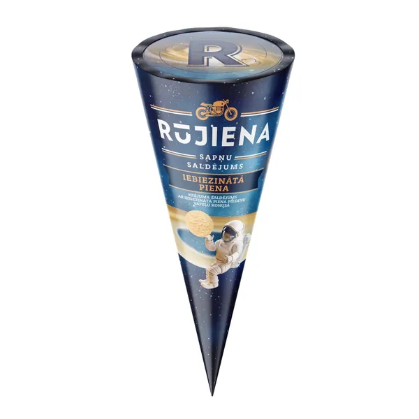 Saldējums Rūjiena ar iebiezinātā piena piedevu 110ml/65g