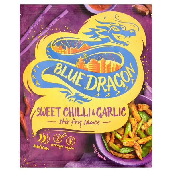 Saldā čili ķiploku mērce BLUE DRAGON 120g