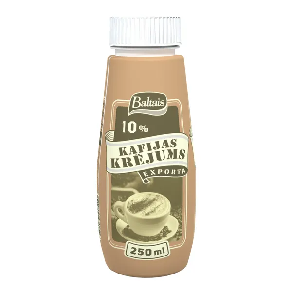 Kafijas krējums Exporta 10% 250ml, Baltais