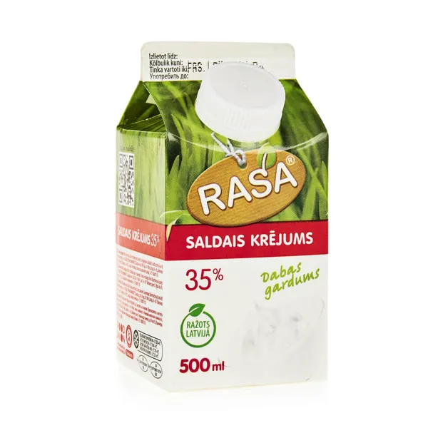 Saldais krējums RASA 35%, 0.5 l NPKS