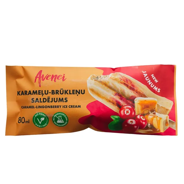 Saldējums karameļu-brūkleņu AVENEI 80g