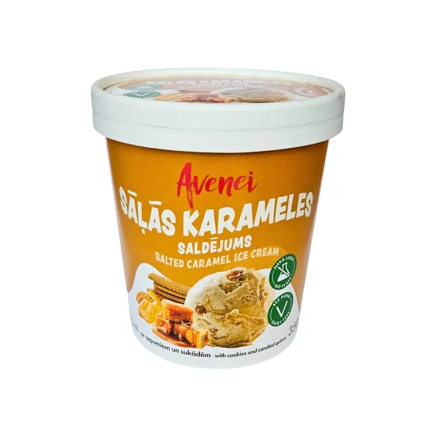 saldējums Avenei sāļās karameles ar cepumiem 420ml/350g