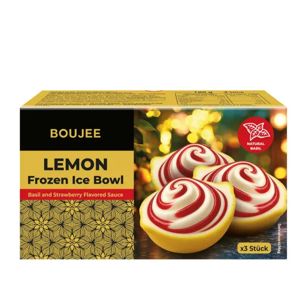 Saldējums Boujee ar bazilika un zemeņu garšas mēŗci 210ml/180g