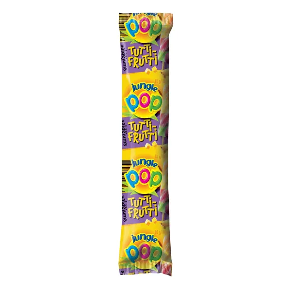 Saldējums Jungle pop Tutti frutti ar apelsīnu, citronu, zemeņu un tropisko augļu garšu 80g/80ml