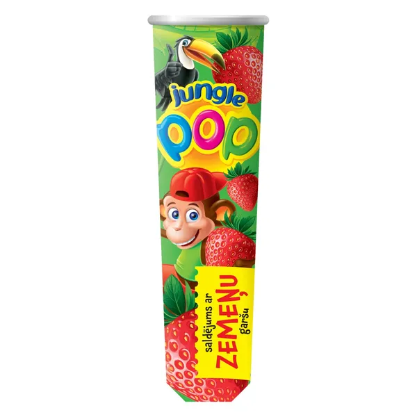 Saldējums Jungle pop zemeņu 70ml/70g
