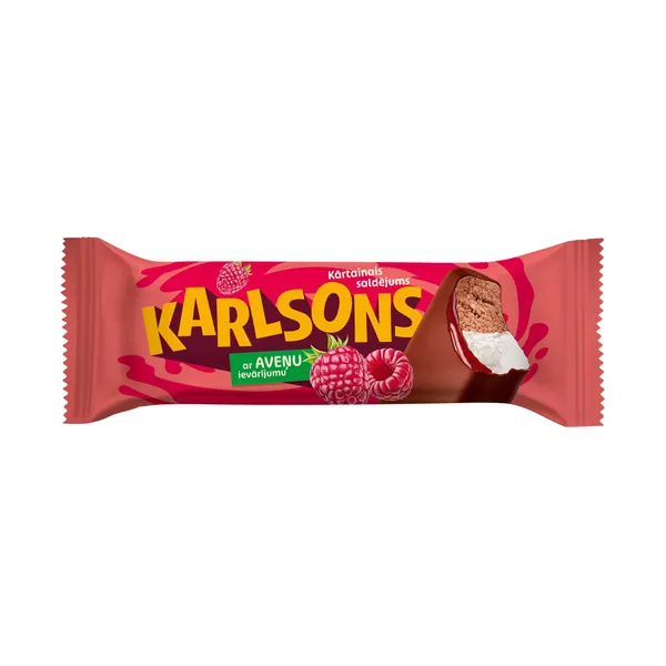 Saldējums KARLSONS aveņu 75g