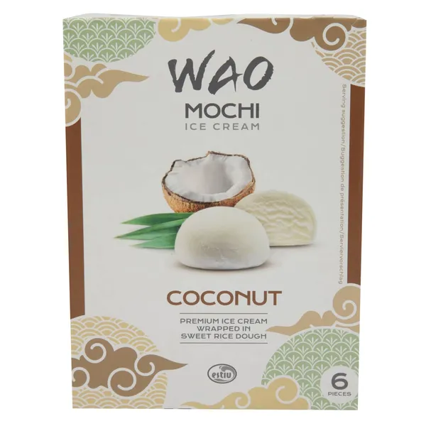 Saldējums Wao Mochi kokosriekstu 6x35g 216ml/210g