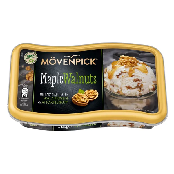 Saldējums Movenpick ar kļavas sīrupu, karamelizētiem valriekstiem 900 ml