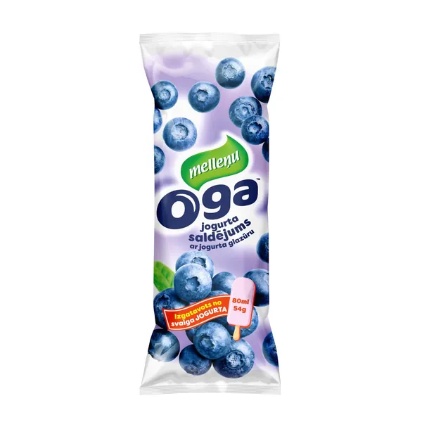Saldējums Oga melleņu, jogurta glazūra 80ml/54g