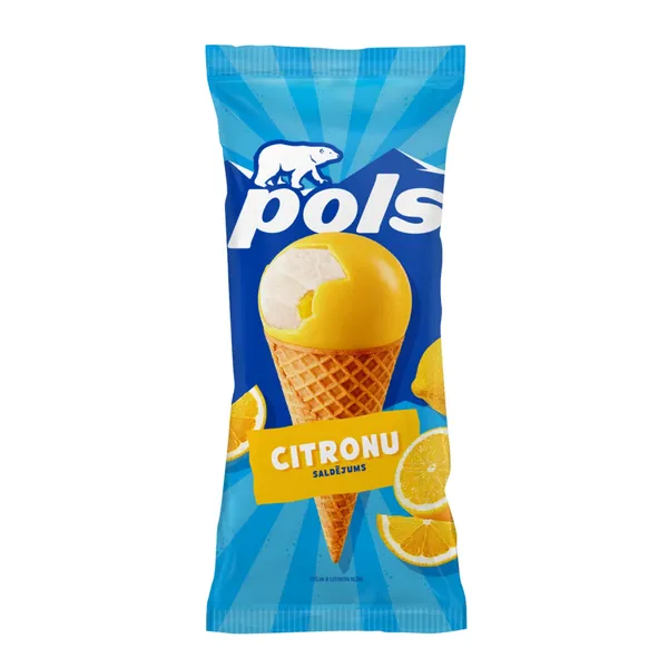 Saldējums Pols citronu 150ml/90g