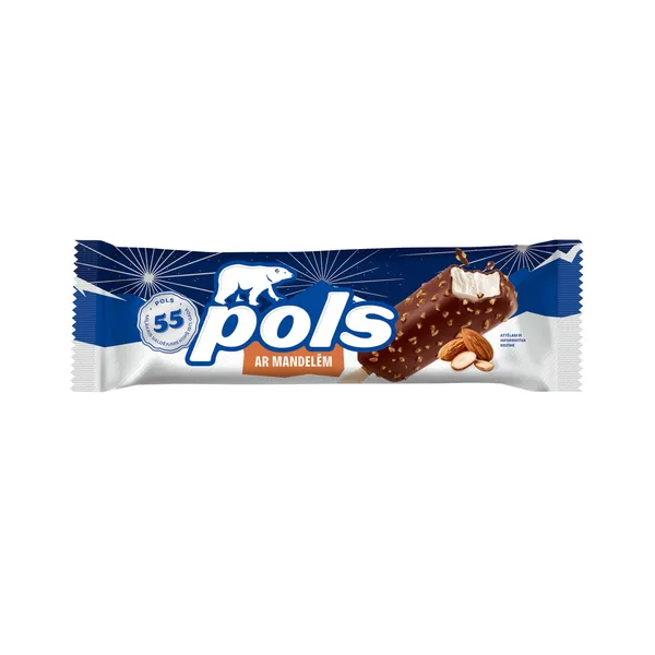 Saldējums Pols mandeļu 95ml/65g