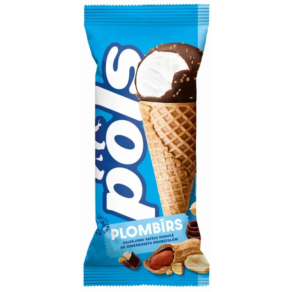 Saldējums Pols plombīra ar zemesriekstiem 150ml/90g