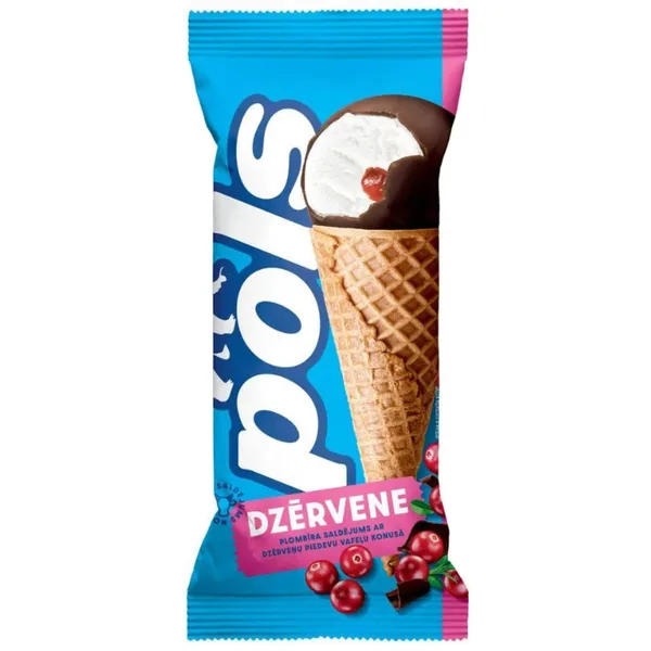 Saldējums Pols plombīra ar dzērveņu piedevu 150ml/90g