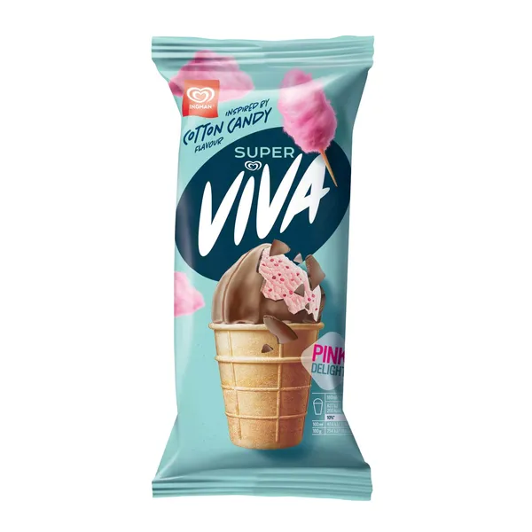 Saldējums Super viva Cotton Candy 170ml/93g