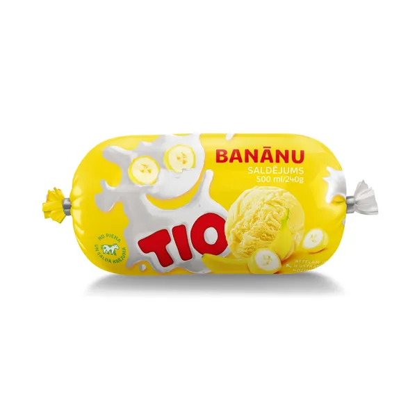 Saldējums banānu 500ml/240g, Tio