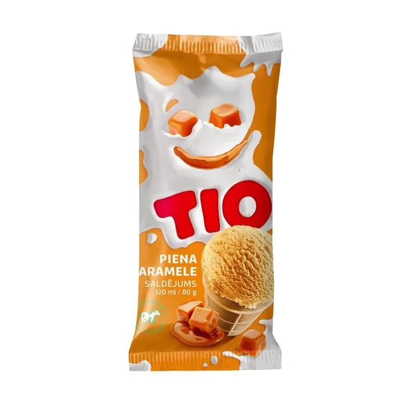 Saldējums Tio piena karamele 120ml/80g