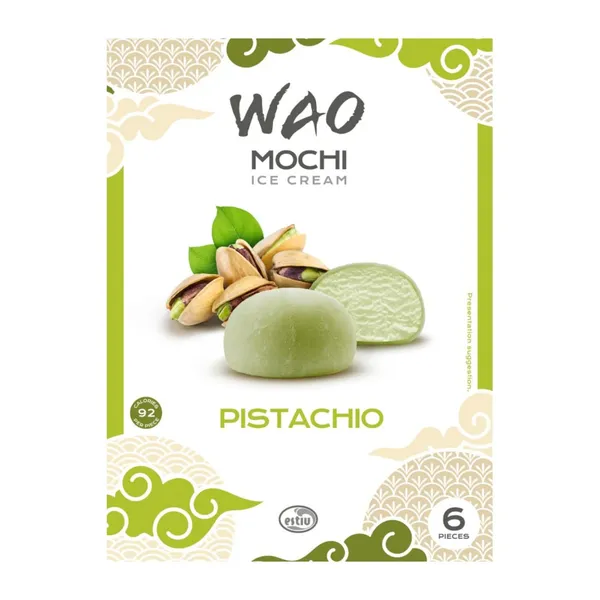 Saldējums Wao mochi pistāciju 216ml/210g