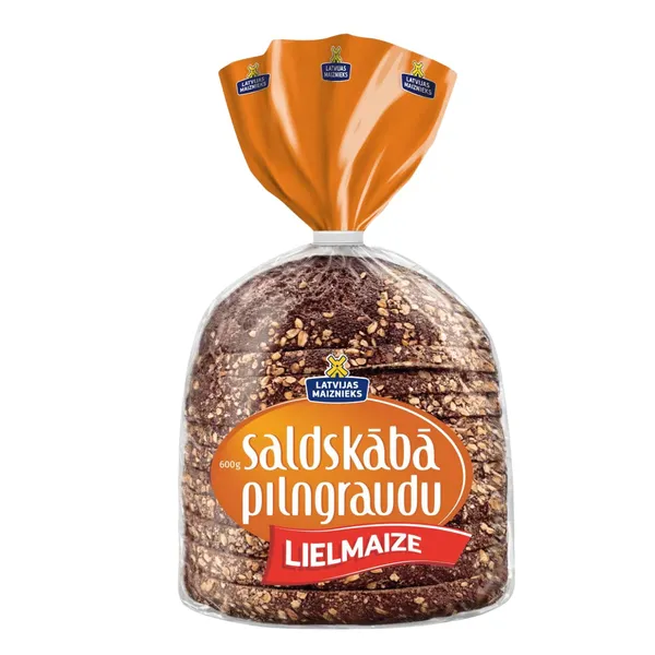 Saldskābā pilngraudu maize Lielmaize 600g