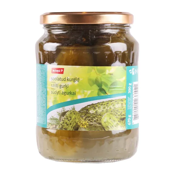 Sālīti gurķi Rimi 670g/390g