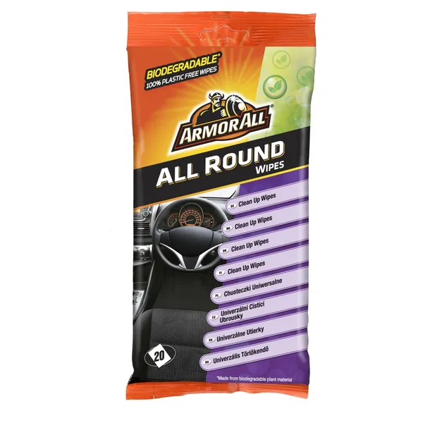 Salvetes mīksto pārklājumu tīrīšanai ArmorAll 20gab.