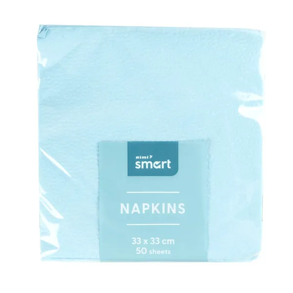Salvetes Rimi Smart 33x33cm 50pcs gaiši zilas
