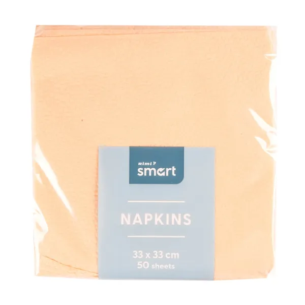 Salvetes Rimi Smart 33x33cm 50pcs persika