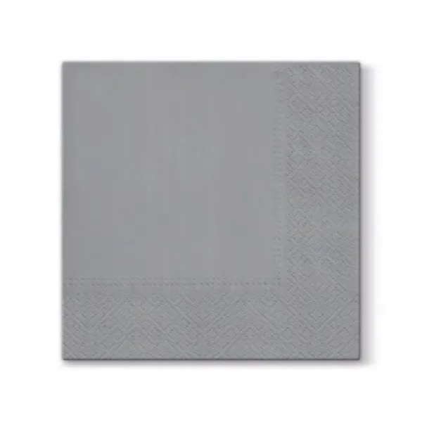 Salvetes Paw Unicolor 33x33cm, 3-kārtu, 20gab, pelēkas