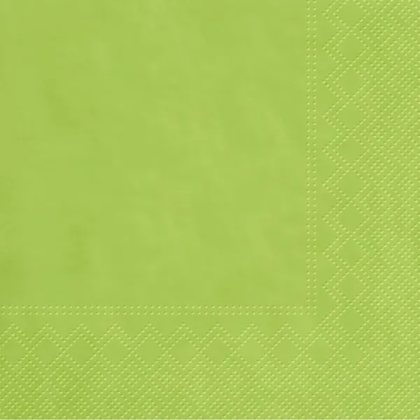 Salvetes Paw Unicolor 33x33cm, 3-kārtu, 20gab, zaļas