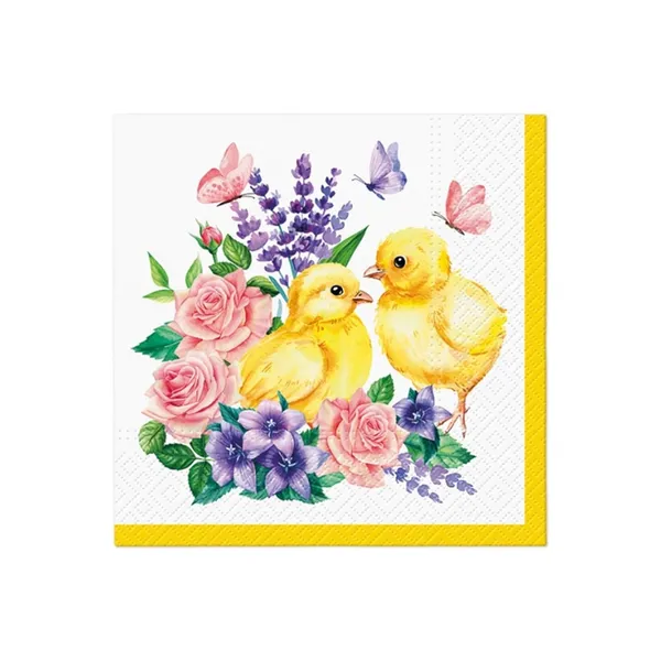 Salvetes PAW Chicks&Flowers 33x33cm ES26