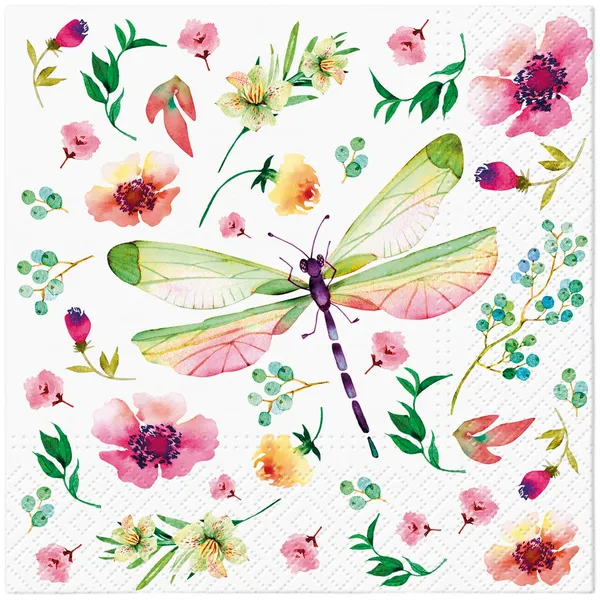 Salvetes Paw Pastel Dragonfly 33x33cm SS26