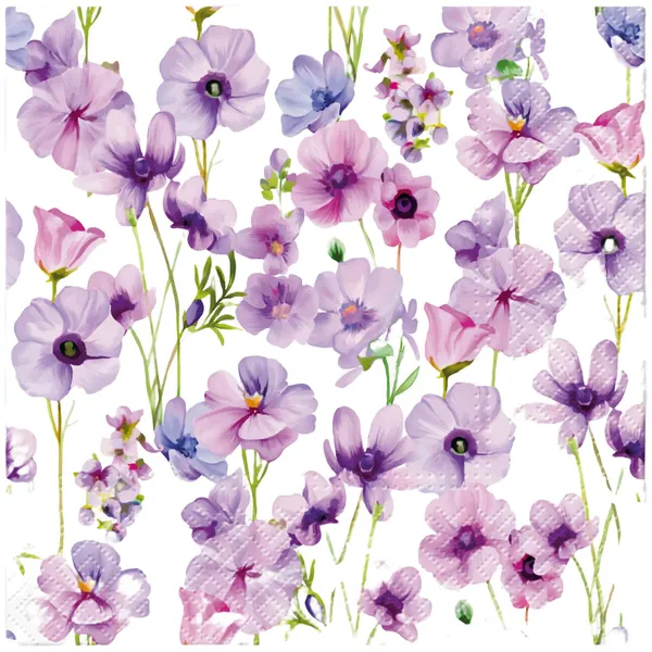 Salvetes Paw Wild Violet 33x33cm SS26
