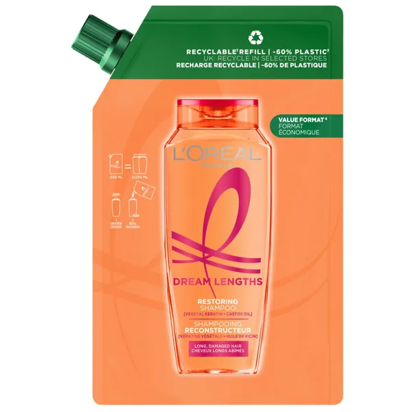Šampūns Loreal Paris Elseve Dream Long Refill 500ml