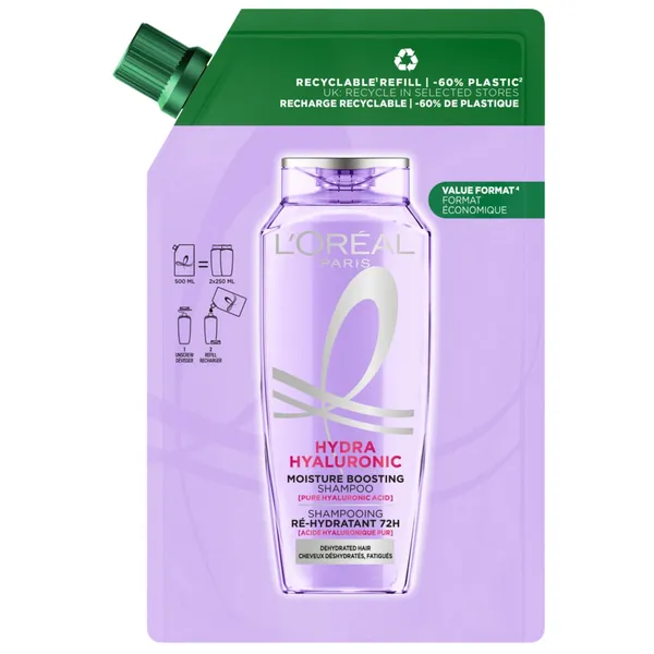Šampūns Loreal Paris Elseve Hyaluron Plump Refill 500ml