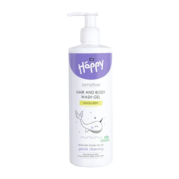 Šampūns un dušas želeja Happy Sensitive 400ml