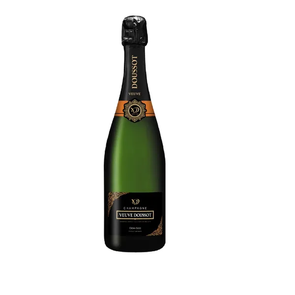 Šampanietis Veuve Doussot Champagne Demi-Sec Sélection pinot noir chardonnay pussausais 12,5% 0,75l