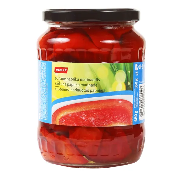 Sarkanā paprika Rimi marinādē 680g/350g