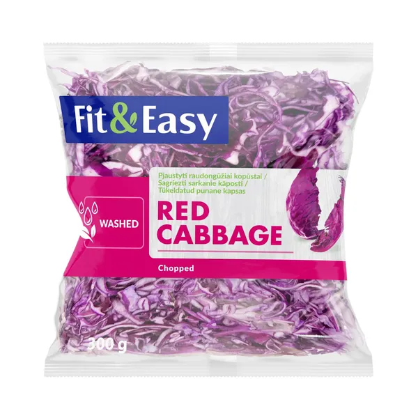 Kāposts sarkanais FIT&EASY sagriezts 300g