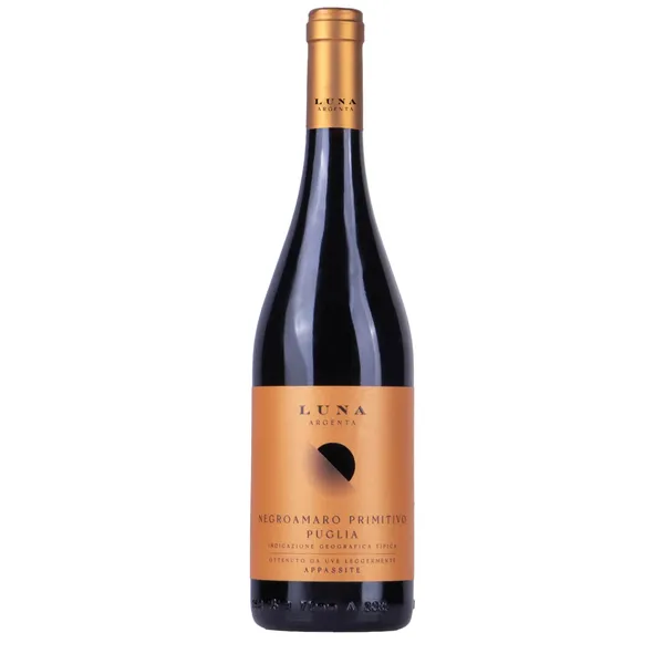 Sarkanvīns Luna Argenta Negroamaro Primitivo Appassimento 14% 0,75l