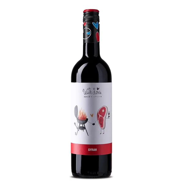 Sarkanvīns With Love BBQ&Bistecca Syrah BIO 13,5% 0,75l