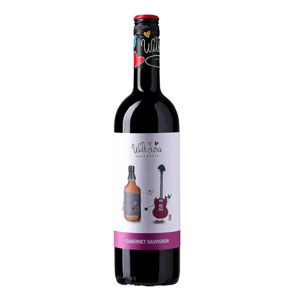 Sarkanvīns With Love Hard&Rock Cabernet Sauvignon BIO 14% 0,75l
