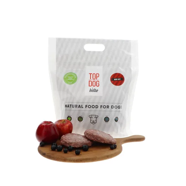 Sasaldēta suņu barība Top Dog Bistro liellops 1.6kg
