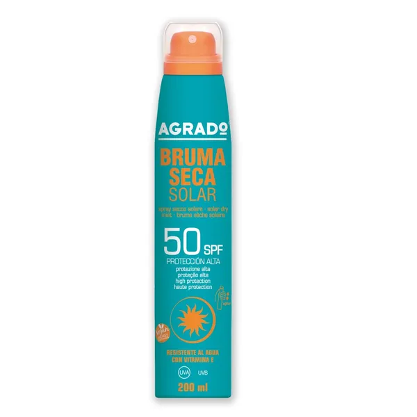 Saules aizsargsprejs Agrado Dry Mist SPF50 200ml