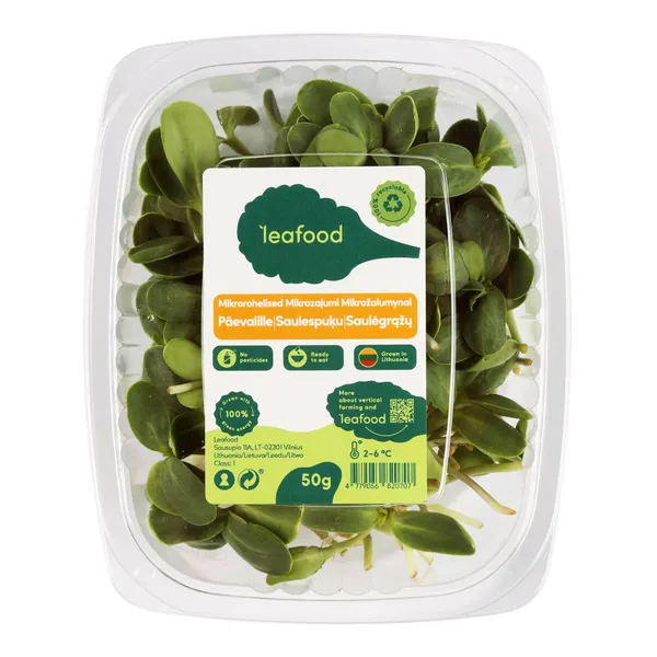 Mikrozaļumi saulespuķu LEAFOOD 50g