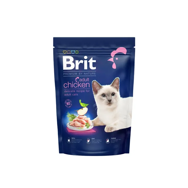 Sausā barība kaķiem Brit Premium by Nature Cat Adult vistas 800g