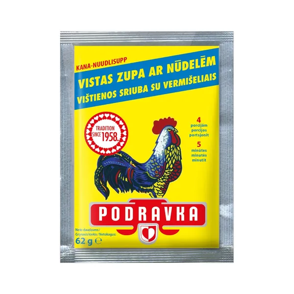 Vistas zupa PODRAVKA ar nūdelēm 62g