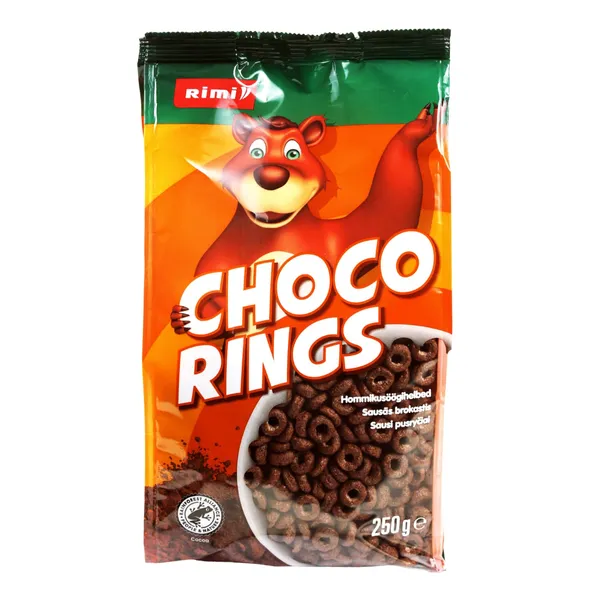 Sausās brokastis Rimi kakao gredzeni 250g