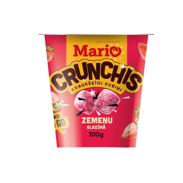 Sausiņi Mario ar zemeņu garšu 100g
